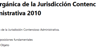Ley Orgánica de la Jurisdicción Contencioso Administrativa 2010