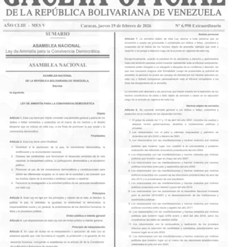 LEY DE AMNISTÍA PARA LA CONVIVENCIA DEMOCRÁTICA 2026