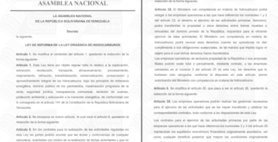 Ley de Reforma de la Ley Orgánica de Hidrocarburos 2026