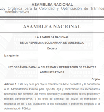 LEY ORGÁNICA PARA LA CELERIDAD Y OPTIMIZACIÓN DE TRÁMITES ADMINISTRATIVOS 2026