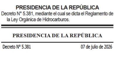 REGLAMENTO DE LA LEY ORGÁNICA DE HIDROCARBUROS 2026