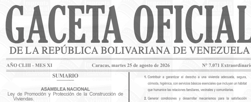 LEY DE PROMOCIÓN Y PROTECCIÓN DE LA CONSTRUCCIÓN DE VIVIENDAS 2026 1 LEY DE PROMOCIÓN Y PROTECCIÓN DE LA CONSTRUCCIÓN DE VIVIENDAS 2026