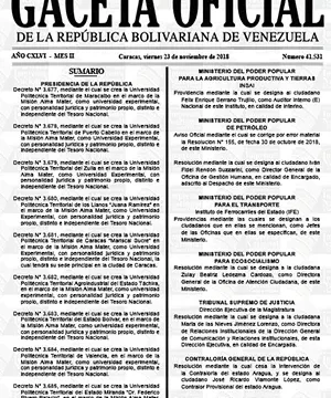 Gaceta Oficial