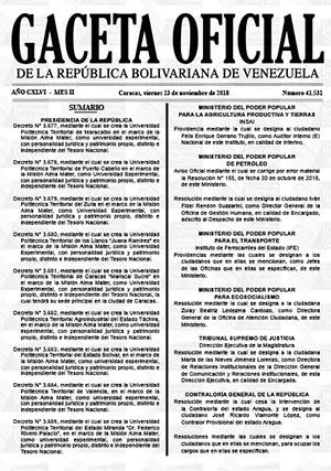 Gaceta Oficial