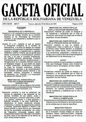 Gaceta Oficial