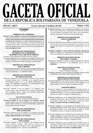 Gaceta Oficial Venezuela