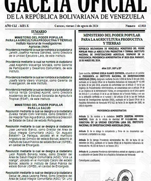Gaceta Oficial Venezuela
