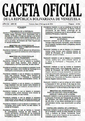 Gaceta Oficial Venezuela