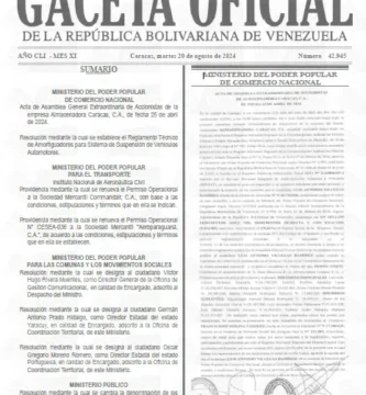 Gaceta Oficial Venezuela