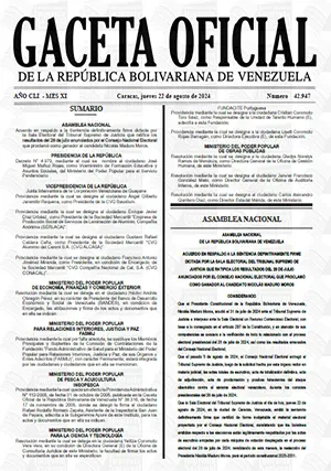 Gaceta Oficial Venezuela