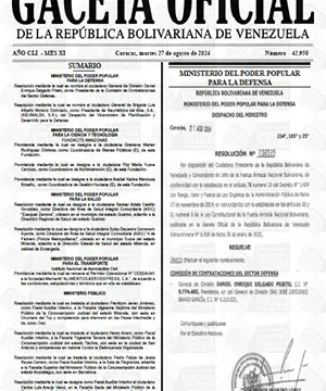 Gaceta Oficial Venezuela