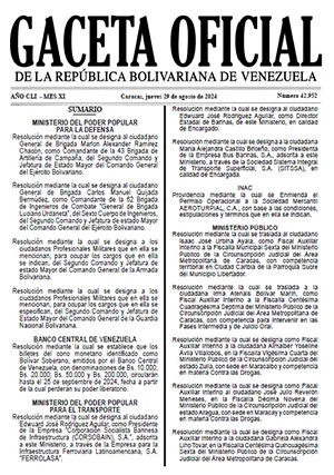 Gaceta Oficial Venezuela