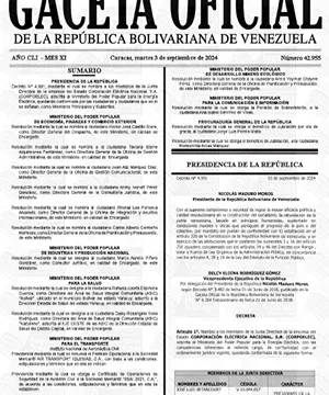 Gaceta Oficial Venezuela
