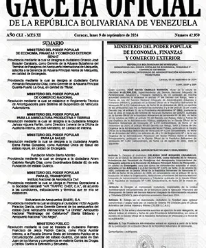 Gaceta Oficial Venezuela