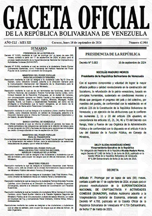 Gaceta Oficial Venezuela