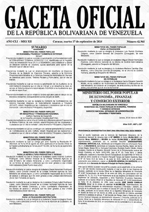 Gaceta Oficial Venezuela