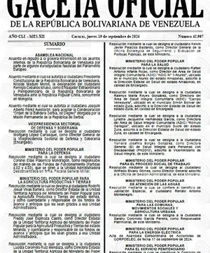 Gaceta Oficial Venezuela