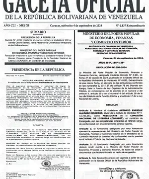 Gaceta Oficial Venezuela