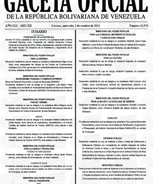 Gaceta Oficial Venezuela