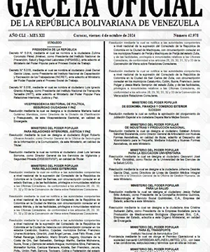 Gaceta Oficial Venezuela