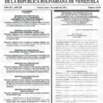 Gaceta Oficial Venezuela