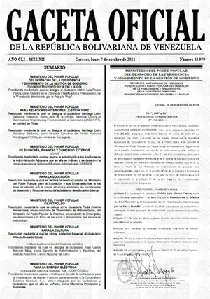 Gaceta Oficial Venezuela