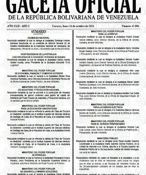 Gaceta Oficial Venezuela