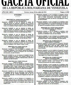Gaceta Oficial Venezuela