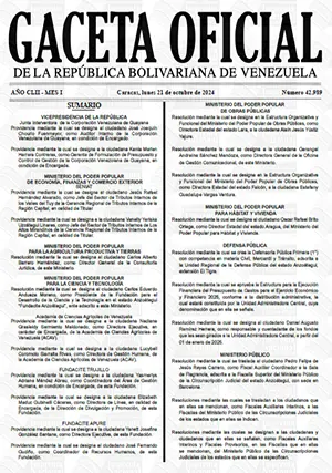 gaceta oficial 42989 21 10 2024