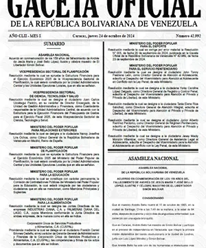 Gaceta Oficial Venezuela