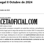 Boletín Legal Venezuela II Octubre de 2024