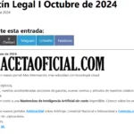 Boletín Legal I Octubre de 2024