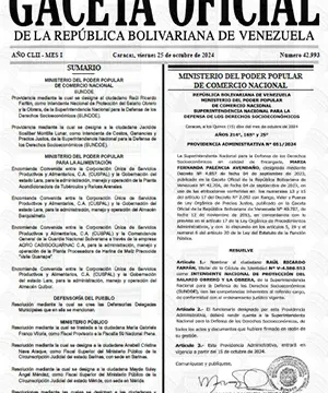 Gaceta Oficial Venezuela