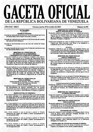 Gaceta Oficial Venezuela