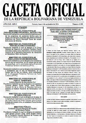 Gaceta Oficial Venezuela