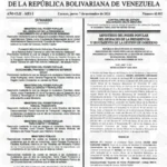 Gaceta Oficial Venezuela