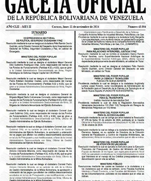 Gaceta Oficial Venezuela