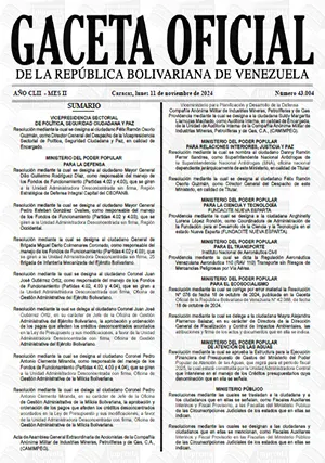 Gaceta Oficial Venezuela