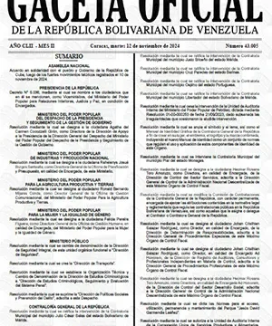 Gaceta Oficial Venezuela
