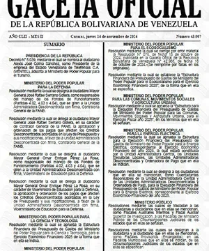Gaceta Oficial Venezuela