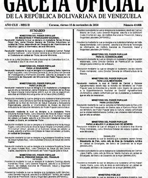 Gaceta Oficial Venezuela