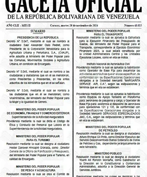 Gaceta Oficial Venezuela