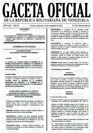 Gaceta Oficial Venezuela