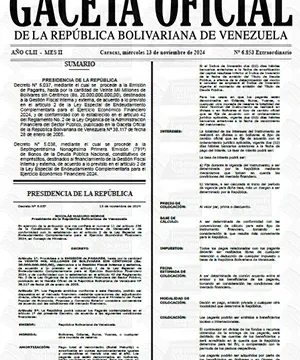 Gaceta Oficial Venezuela