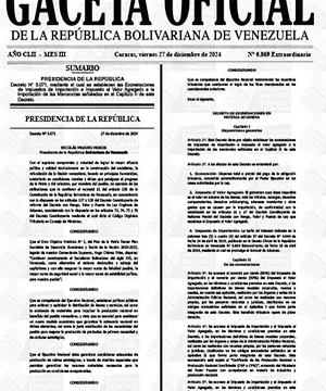 Gaceta Oficial Extraordinaria