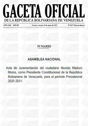 Gaceta Oficial Extraordinaria