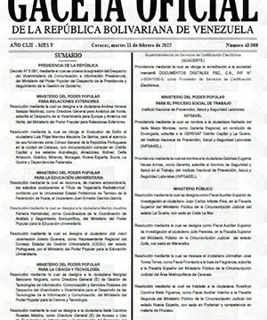 Gaceta Oficial