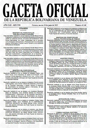Gaceta Oficial #43146 10/06/2025 1 Gaceta Oficial