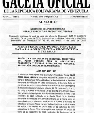 Gaceta Oficial Extraordinaria