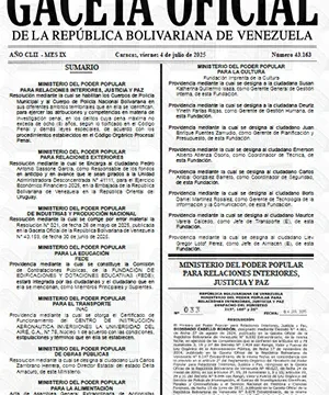 Gaceta Oficial